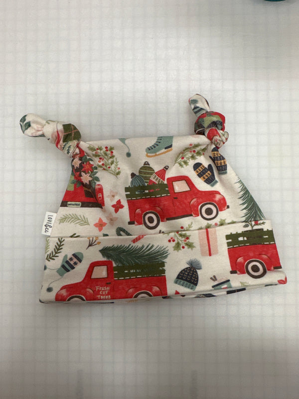 Christmas Red Truck Knotted Hats | Ready To Post