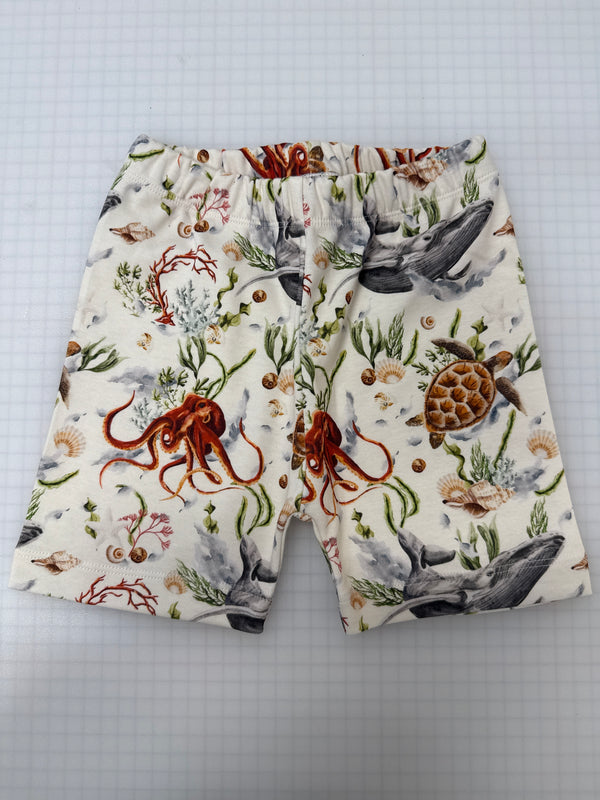 Sea Creatures Stitched Shorts | Ready To Post