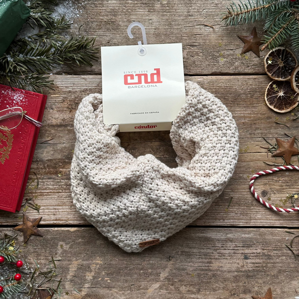 Bulky Stitch Infinity snood scarf | Linen