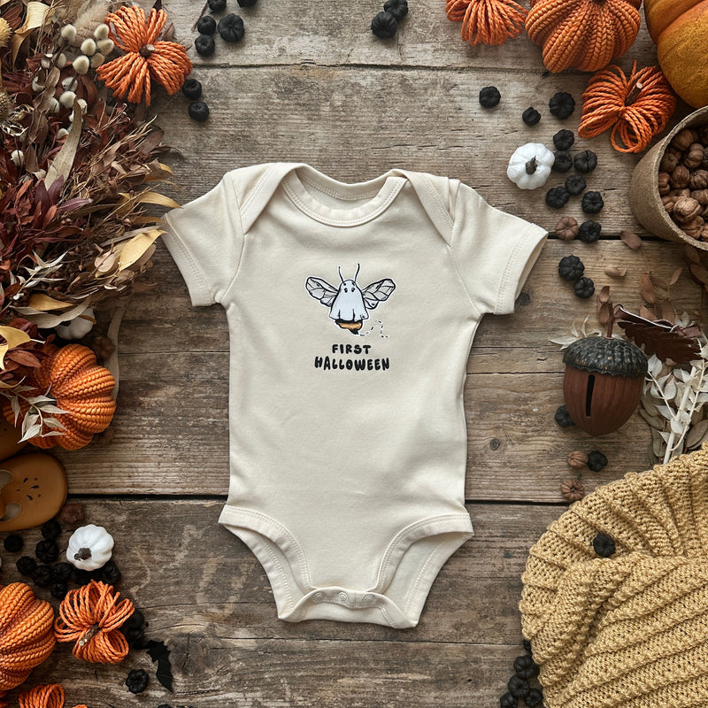 LoveBee Baby Bodysuits | First Halloween | Natural