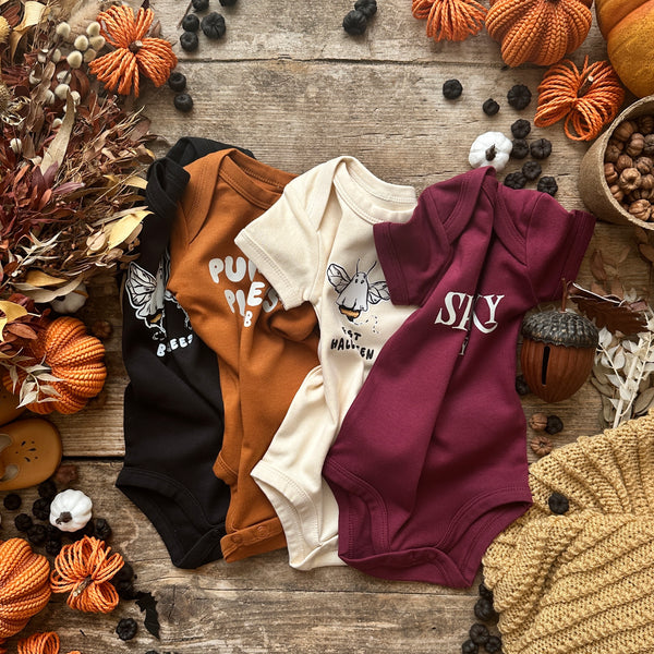 LoveBee Baby Bodysuits | Trick Or Treat | Toffee