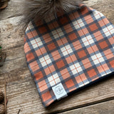 Rustic Plaid Bobble Hat | Ready To Post