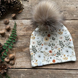 Sage Floral Bobble Hat | Ready To Post