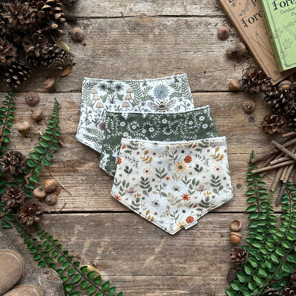 Autumn 3 Set Dribble Bibs | Pack One