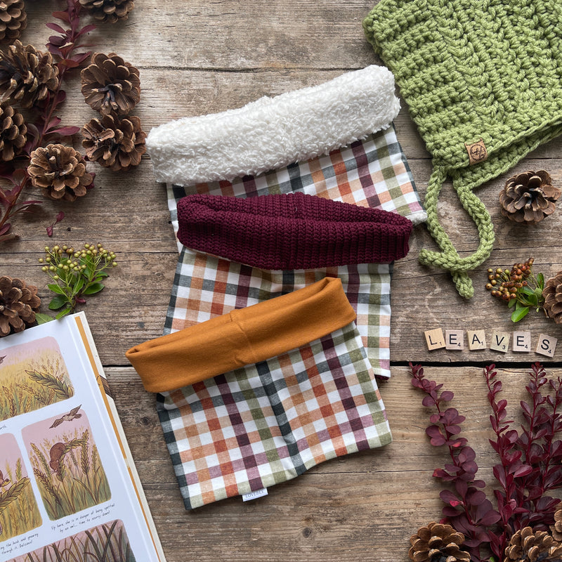 Autumn Check Printed Snood | Ready To Post