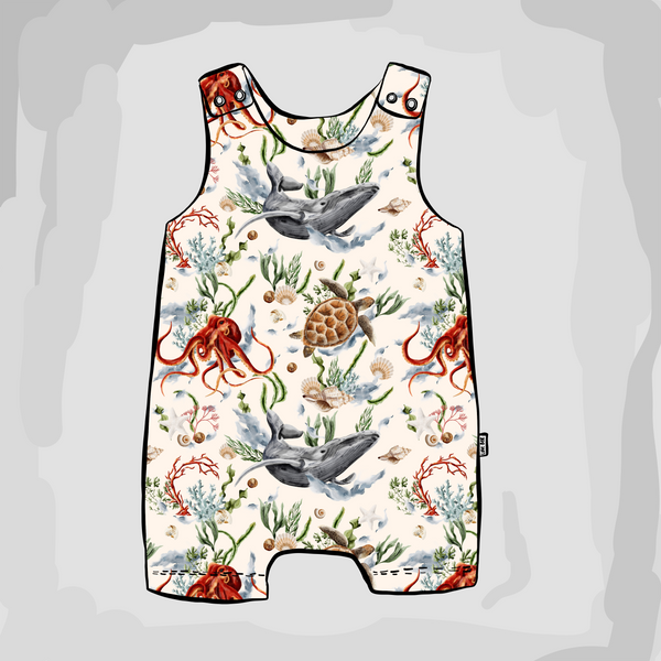 Sea Creatures Short Romper