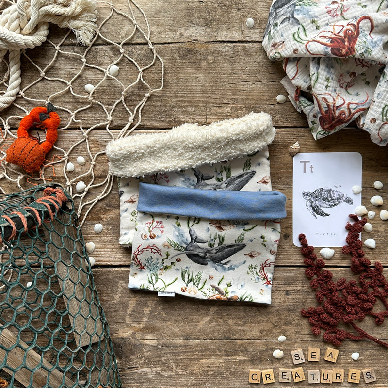 Sea Creatures Printed Snood | Ready To Post