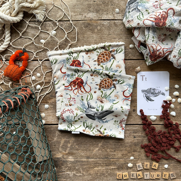 Sea Creatures Printed Snood | Ready To Post