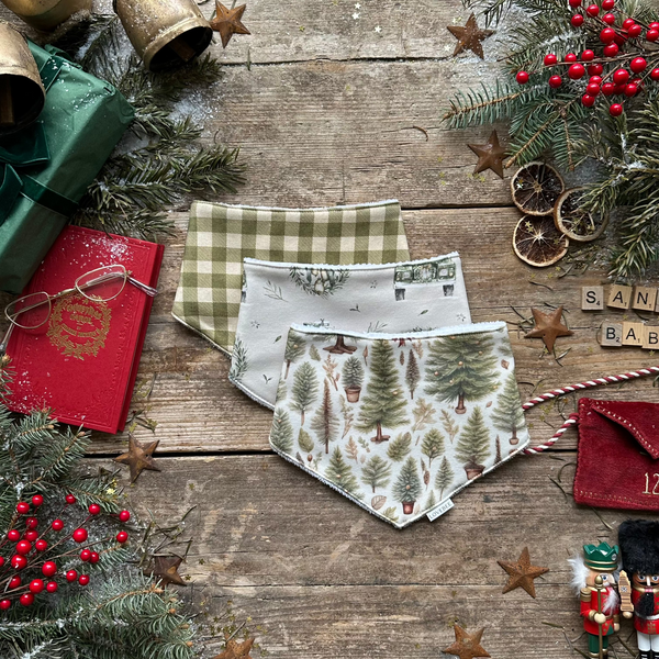 Christmas 3 Set Dribble Bibs | Pack Four