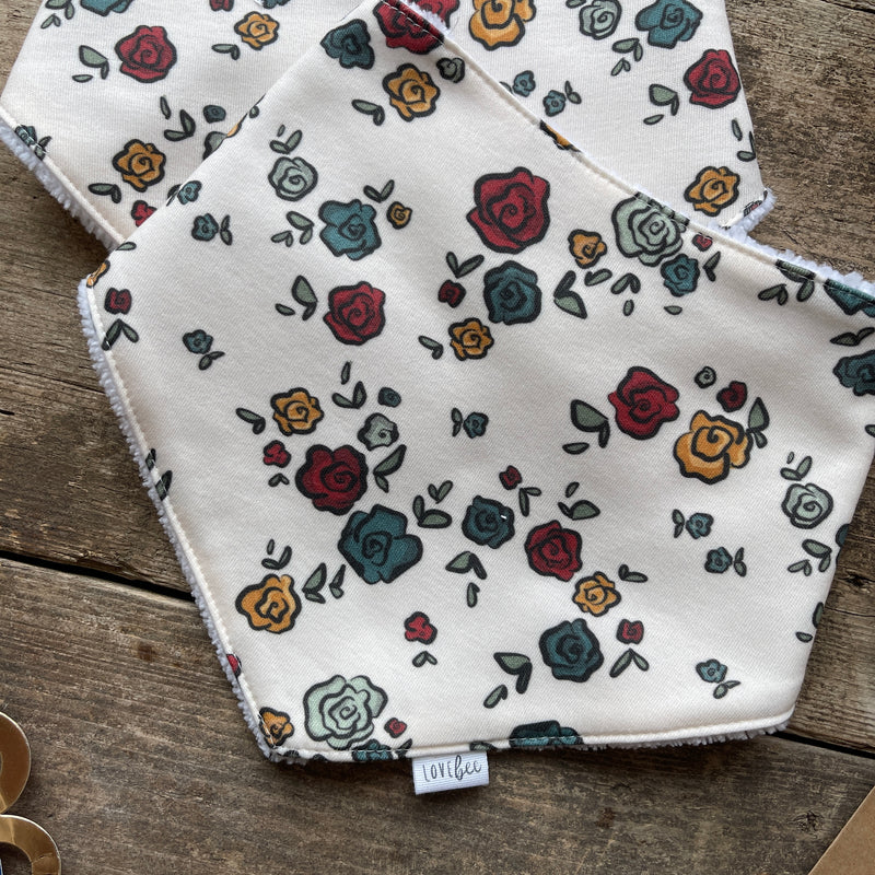 English Rose Dribble Bib | Ready To Post