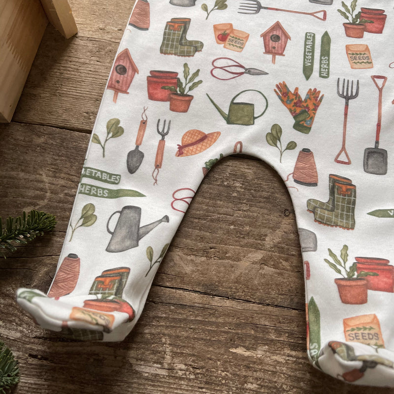 Gardening Footed Romper | Ready To Post