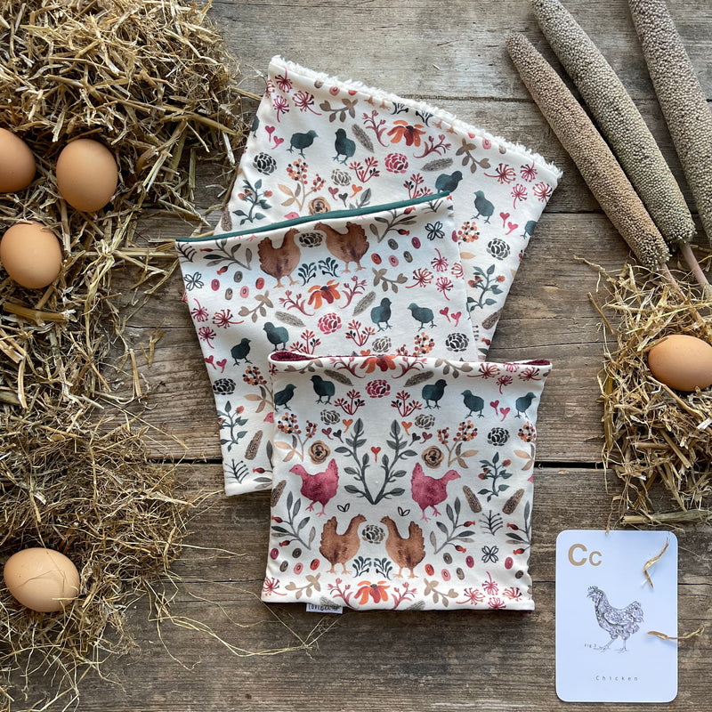 Chickens Printed Snood | Ready To Post