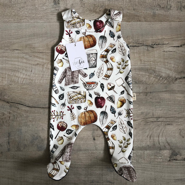 Autumn Spice Footed Romper | Ready To Post