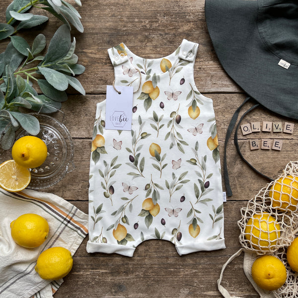 Sicilian Lemons Short Romper | Ready To Post