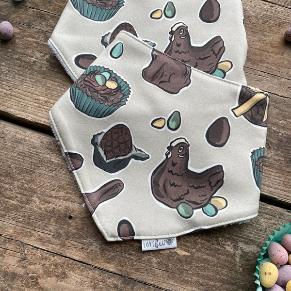 Chocolate Eggs Dribble Bib | Ready To Post