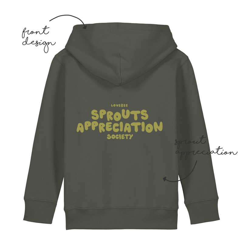 LoveBee Hoodie + T-shirts | Sprouts Appreciation Society | Forest Green