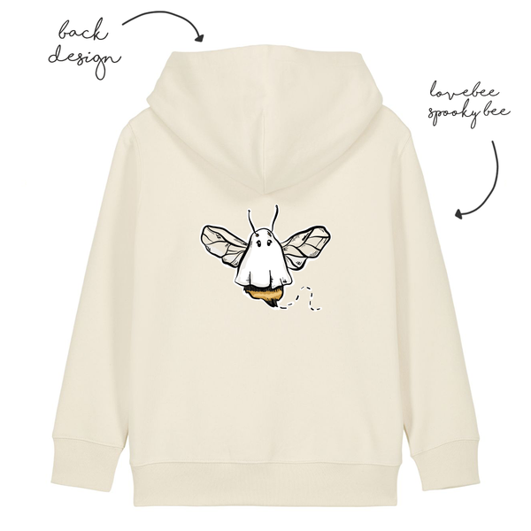 LoveBee Hoodie + T-shirts | Spooky Bee | Natural Raw