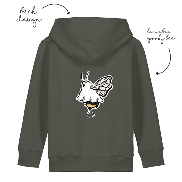 LoveBee Hoodie + T-shirts | Spooky Bee | Forest Green