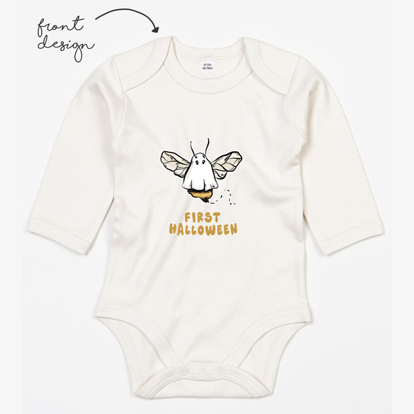 LoveBee Baby Bodysuits | First Halloween | Natural