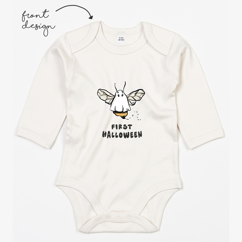 LoveBee Baby Bodysuits | First Halloween | Natural