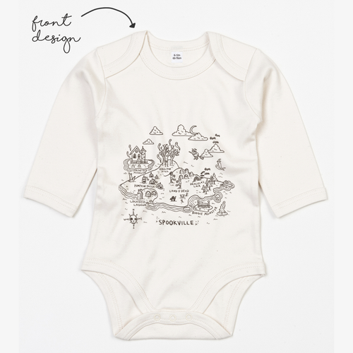 LoveBee Baby Bodysuits | Spookville | Natural