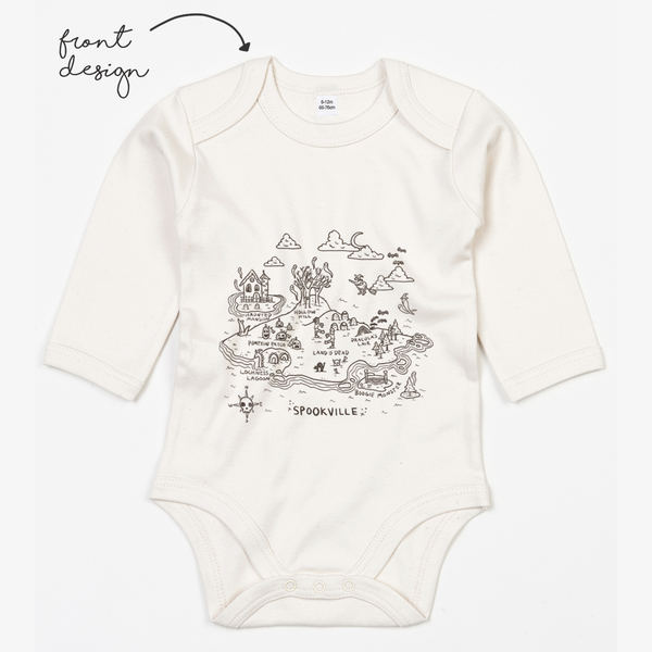 LoveBee Baby Bodysuits | Spookville | Natural