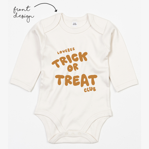 LoveBee Baby Bodysuits | Trick Or Treat | Natural