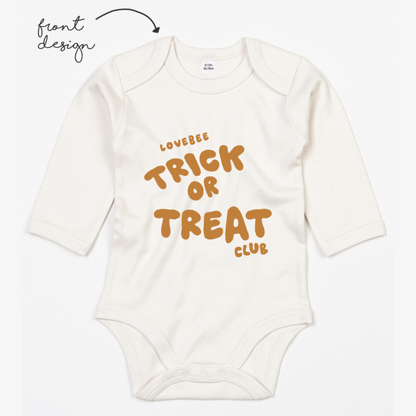 LoveBee Baby Bodysuits | Trick Or Treat | Natural