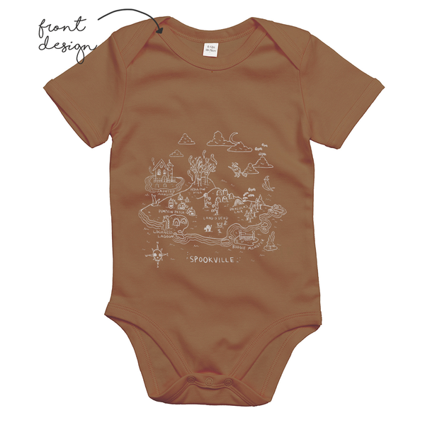 LoveBee Baby Bodysuits | Spookville | Toffee