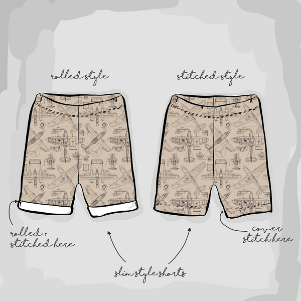 Aviation Shorts | Slim Stitched | Ready To Post