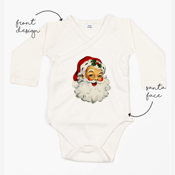 LoveBee Baby Bodysuits | Santa | Natural