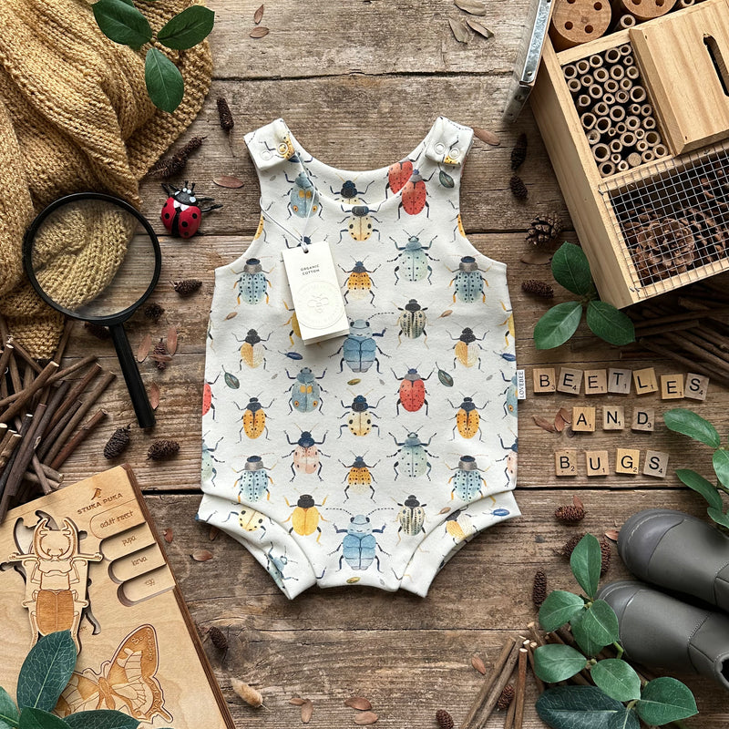 Beetles + Bugs Bloomer Romper