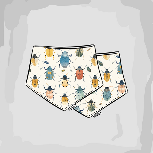 Beetles + Bugs Dribble Bib