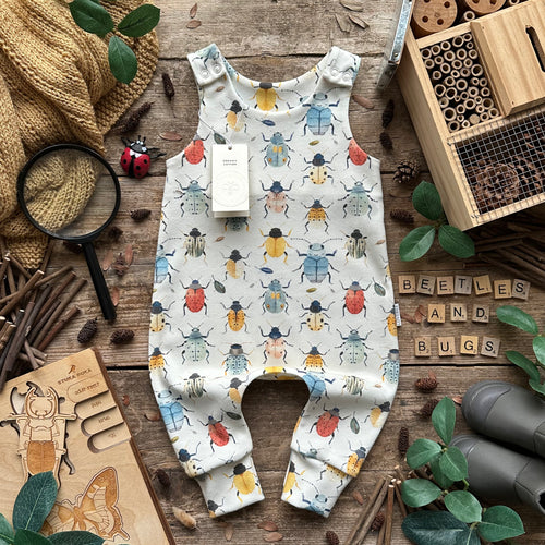 Beetles + Bugs Long Romper