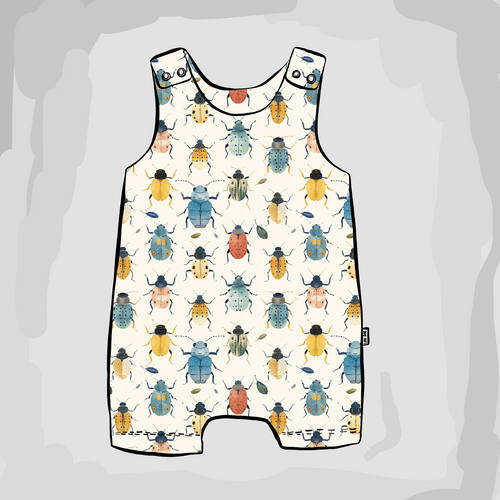 Beetles + Bugs Short Romper