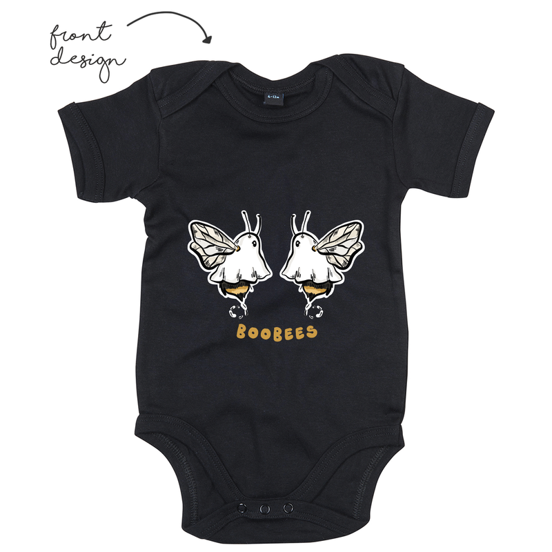 LoveBee Baby Bodysuits | Boobees | Black