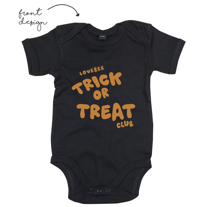 LoveBee Baby Bodysuits | Trick Or Treat | Black