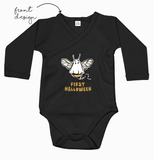 LoveBee Baby Kimono Bodysuits | First Halloween | Black