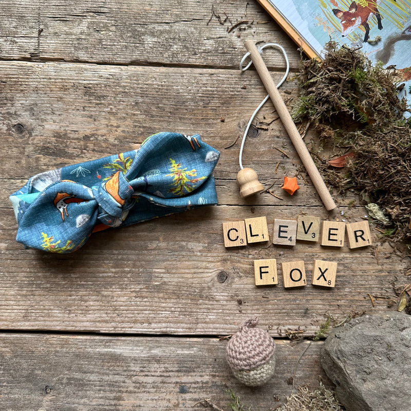 Blue Fox Mountain Knot Bow Headband | Ready To Post