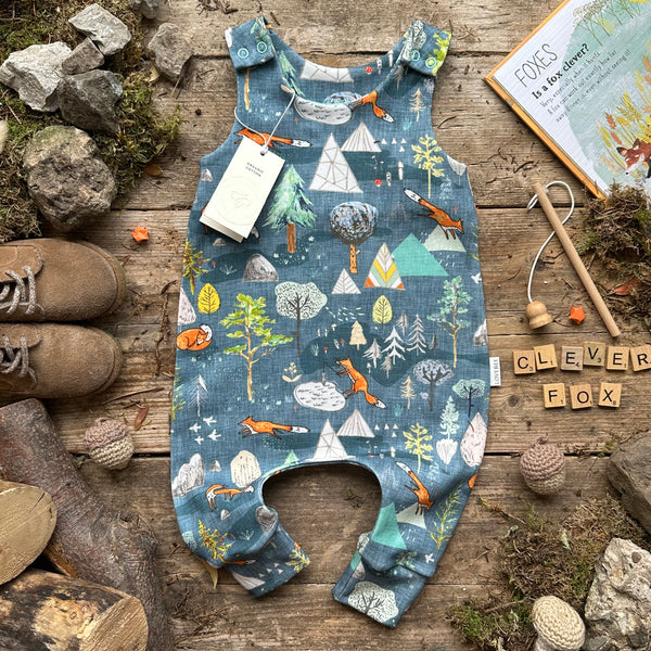 Blue Fox Mountain Long Romper | Ready To Post