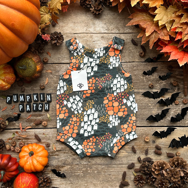 Pumpkin Patch Bloomer Romper