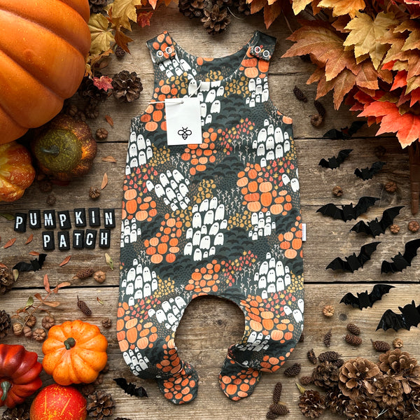 Pumpkin Patch Footed Romper | Ready To Post