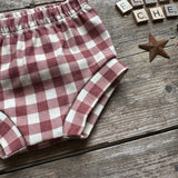 Burgundy Check Bloomers | Ready To Post