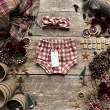 Burgundy Check Bloomers | Ready To Post