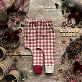 Burgundy Check Harem Leggings | Ready To Post