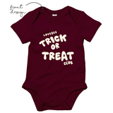 LoveBee Baby Bodysuits | Trick Or Treat | Burgundy