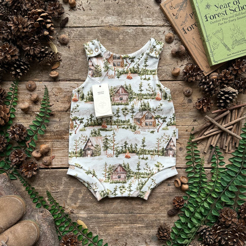 Cabin Campfire Bloomer Romper