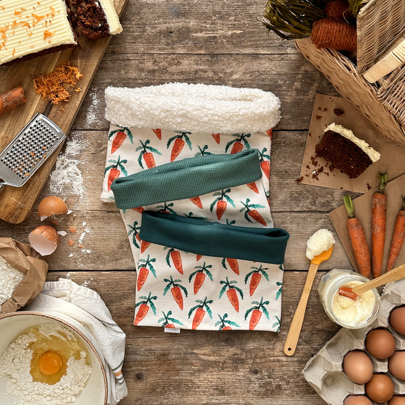 Carrots Printed Snood | Ready To Post