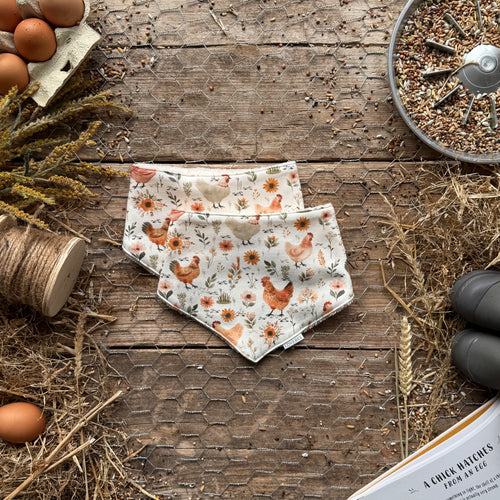 Chicken Meadow Dribble Bib