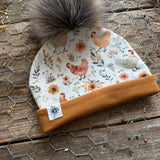 Chicken Meadow Bobble Hat | Ready To Post